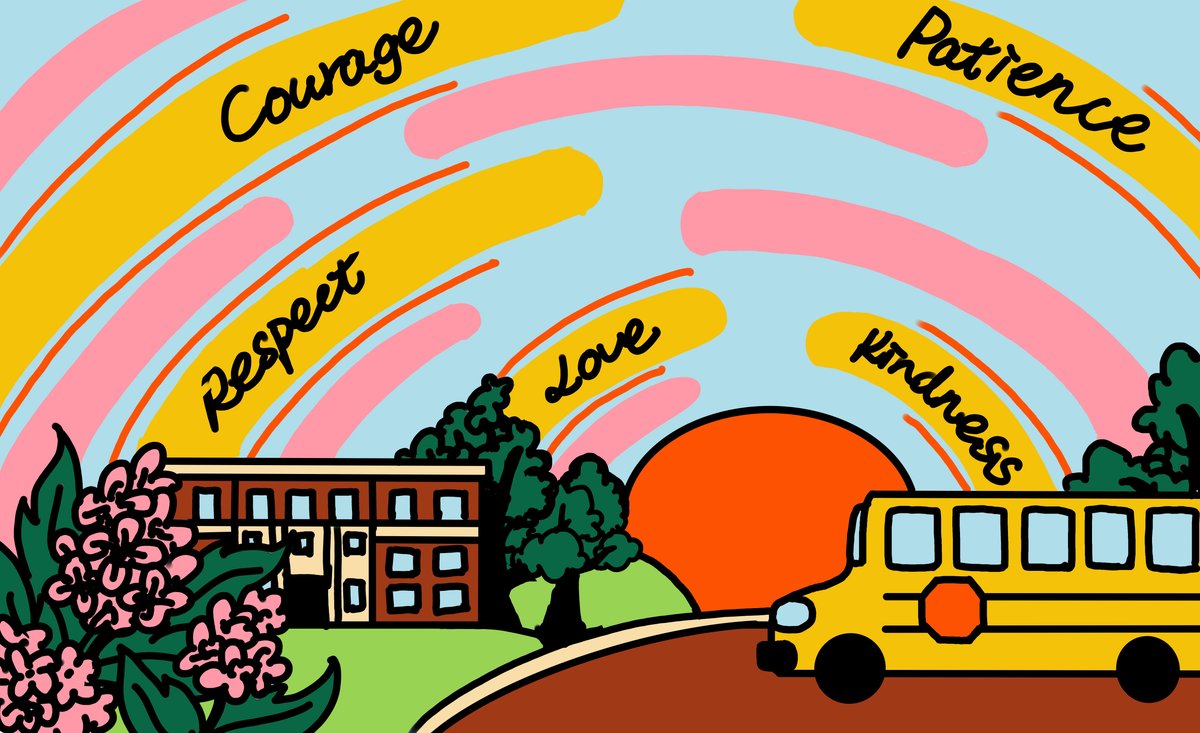 Digital sketch of the mural design