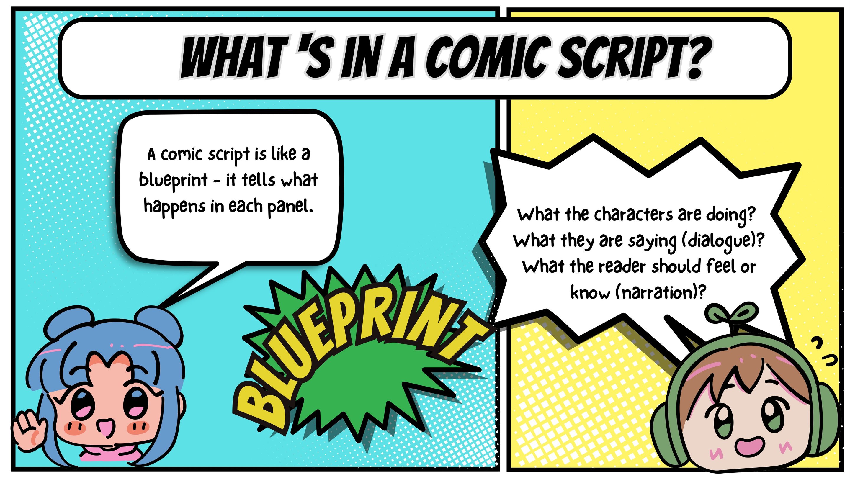 Week 4 teaching slide - comic from a story